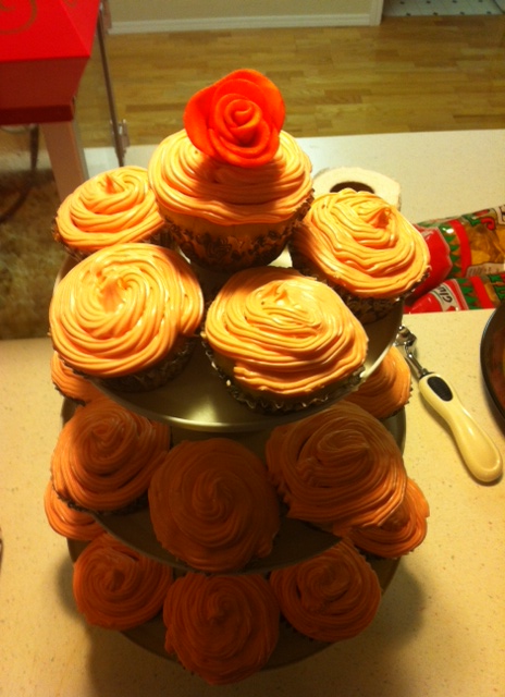 orange cupcake