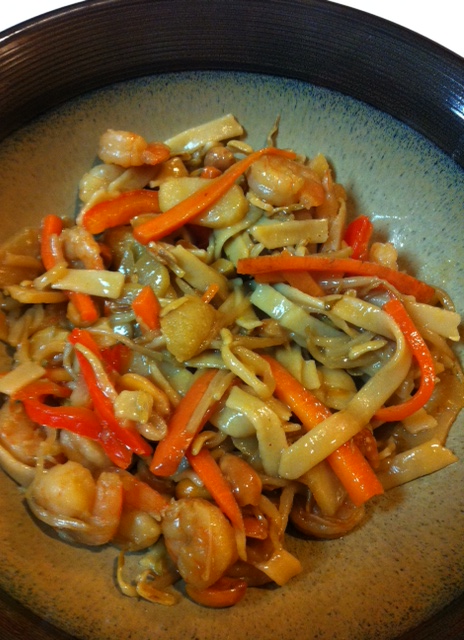 Shrimp stir fry