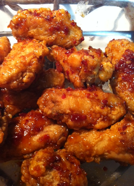 orange and bacon chicken