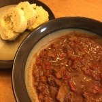 Chili, Whole-30/paleo with Bread