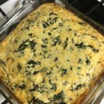 Crust-less Spinach Quiche